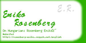 eniko rosenberg business card